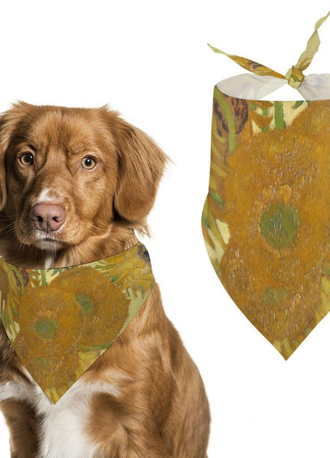 Van Gogh Sunflowers Pet Scarf