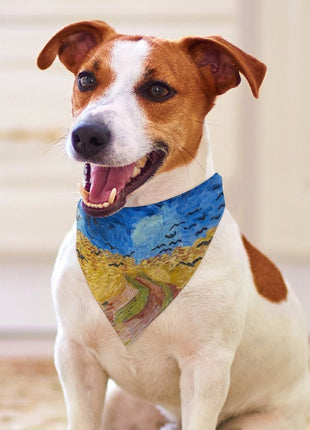 Van Gogh Wheatfield with Crows Pet Scarf