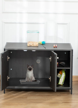 Hidden Cat Litter Box Enclosure