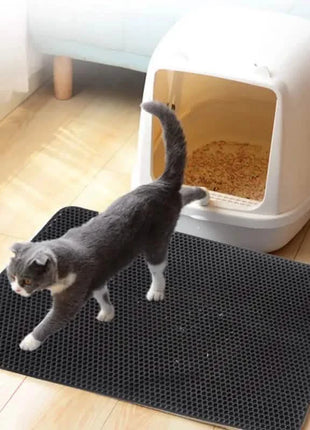 Waterproof EVA Double Layer Cat Litter Trapping Pet Litter Box Mat Clean Pad