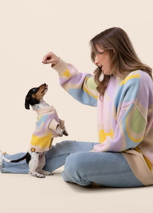 Wavy Knitted Dog Sweater - Pup List