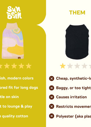 Wavy Knitted Dog Sweater - Pup List