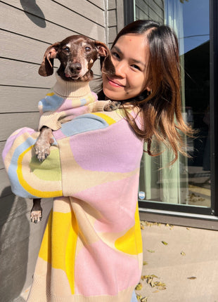 Wavy Knitted Dog Sweater - Pup List
