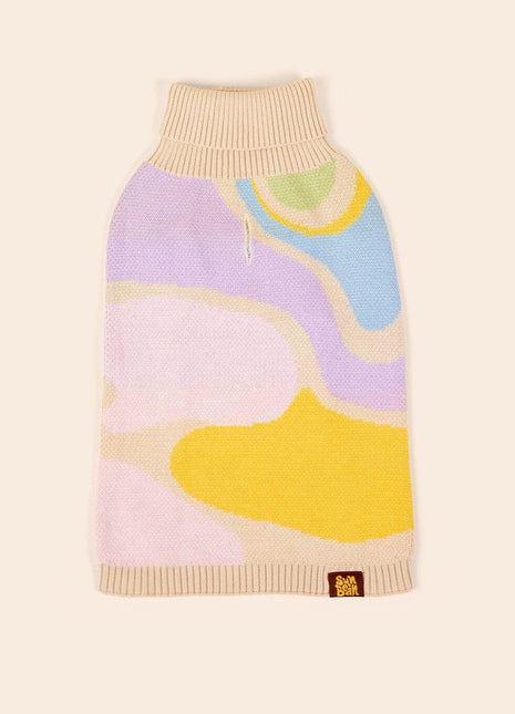 Wavy Knitted Dog Sweater - Pup List