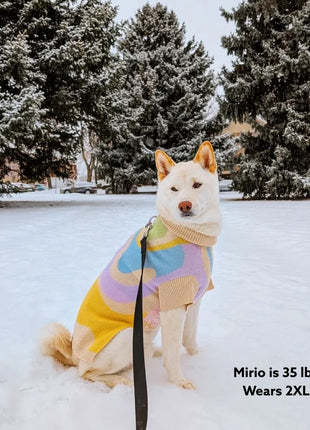 Wavy Knitted Dog Sweater - Pup List