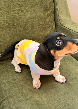 Wavy Knitted Dog Sweater - Pup List