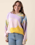 Wavy Oversized Human Sweater