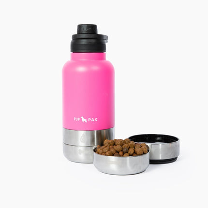 Pup Pak Dog Water Bottle with Detachable Bowls