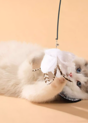 Milou & Lumi Telescopic Feather Cat Teaser Wand