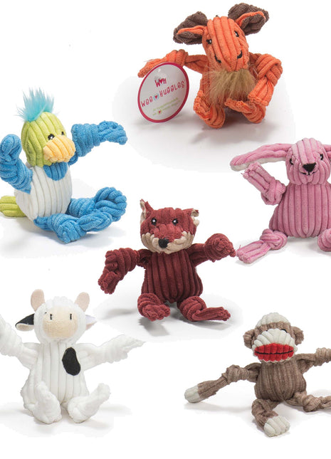 Wee Huggles® Assorted Plush Dog Toys, 6 Pack