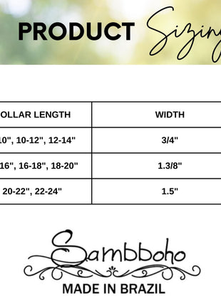 Tiger Sambboho dog collar (animal print collection)