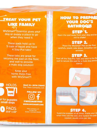 WizSmart Essentials Large Dog Training Pads for Puppies