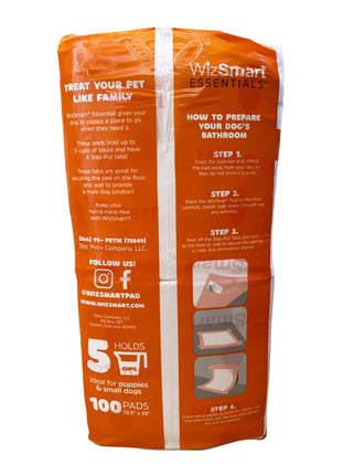 WizSmart Essentials Large Dog Training Pads for Puppies