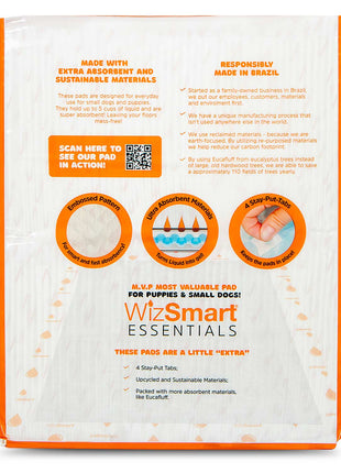 WizSmart Essentials Large Dog Training Pads for Puppies