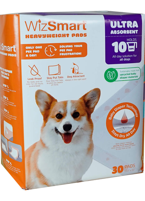 WizSmart Heavyweight Ultra Absorbent Pads for Dogs