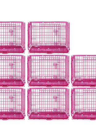 24-42" Collapsible Pink Dog Crate RED24-42 - Pup List