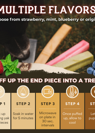 Strawberry Himalayan Yak Chew (MEDIUM)