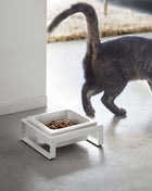 Single Pet Food Bowl - Steel + Ceramic