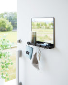 Magnetic Mirror with Storage Rack - Glass - Pup List