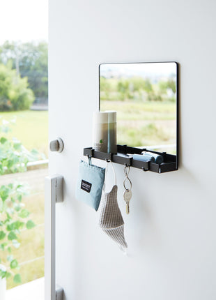 Magnetic Mirror with Storage Rack - Glass - Pup List